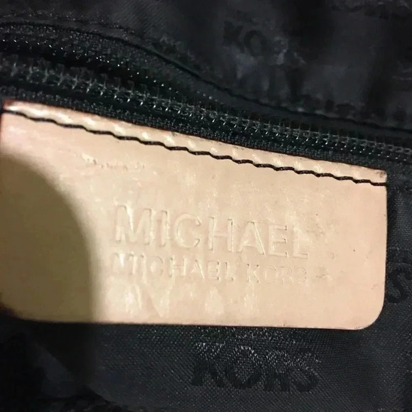 Michael kors Black embossed leather tote handbag - Picture 7 of 8